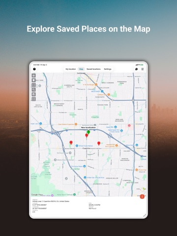 My GPS Coordinates ° iPad screenshot