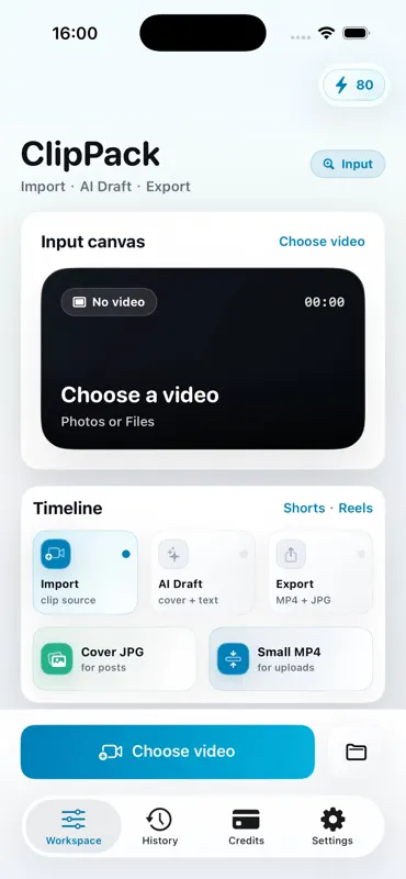 Clip Pack:Social video helper screenshot 2 of 4