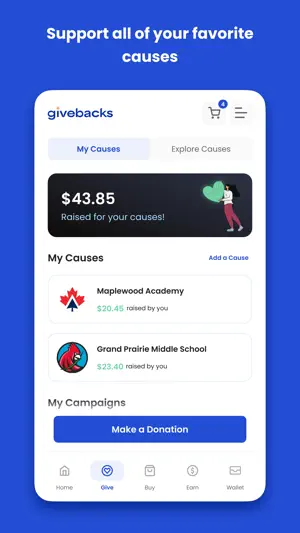 Givebacks screenshot 1