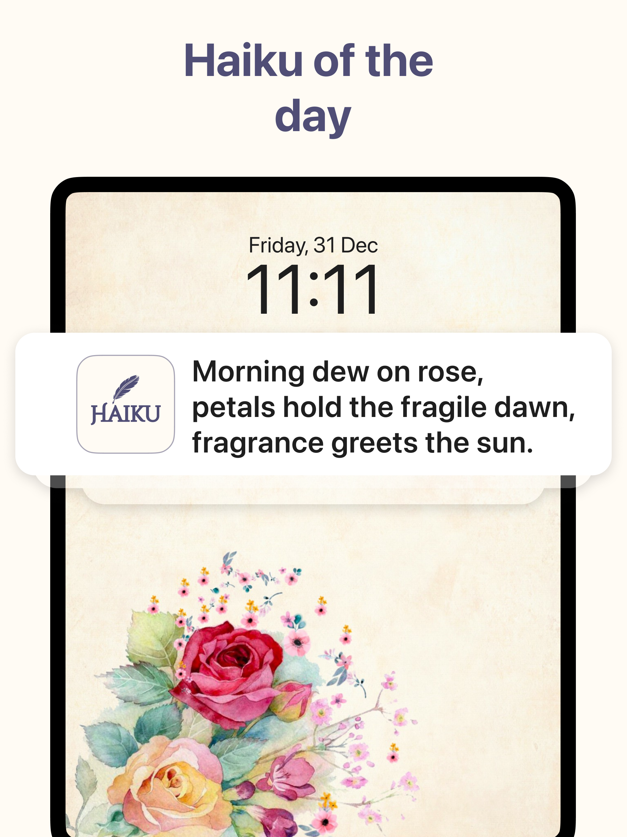 Daily Simple Poems App - Haiku