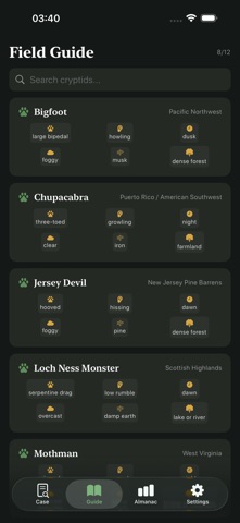 FolkloreFieldGuide Screenshot 2 of 4