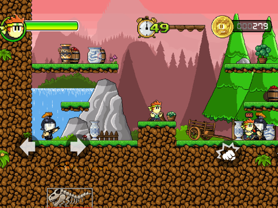 Dan The Man Platformer iPad app afbeelding 6