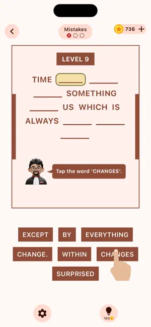 Sentence Game - Fix the Quote screenshot 2