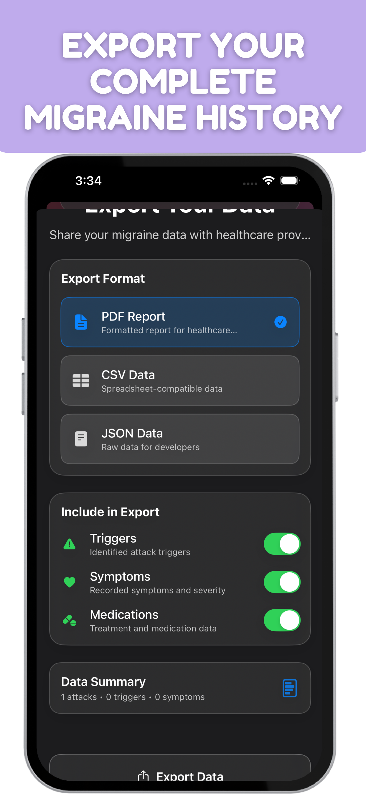 Migraine Tracker - Migrio screenshot 5