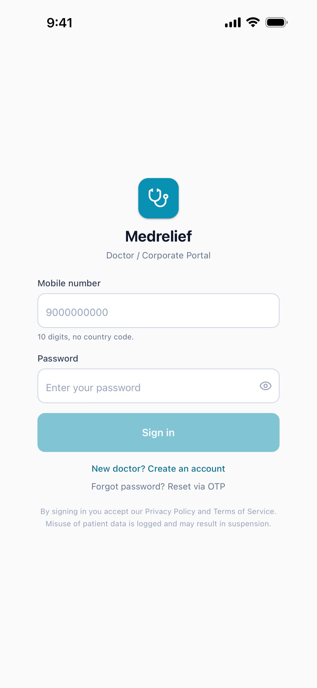 Screenshot 1 of MedRelief Doctor