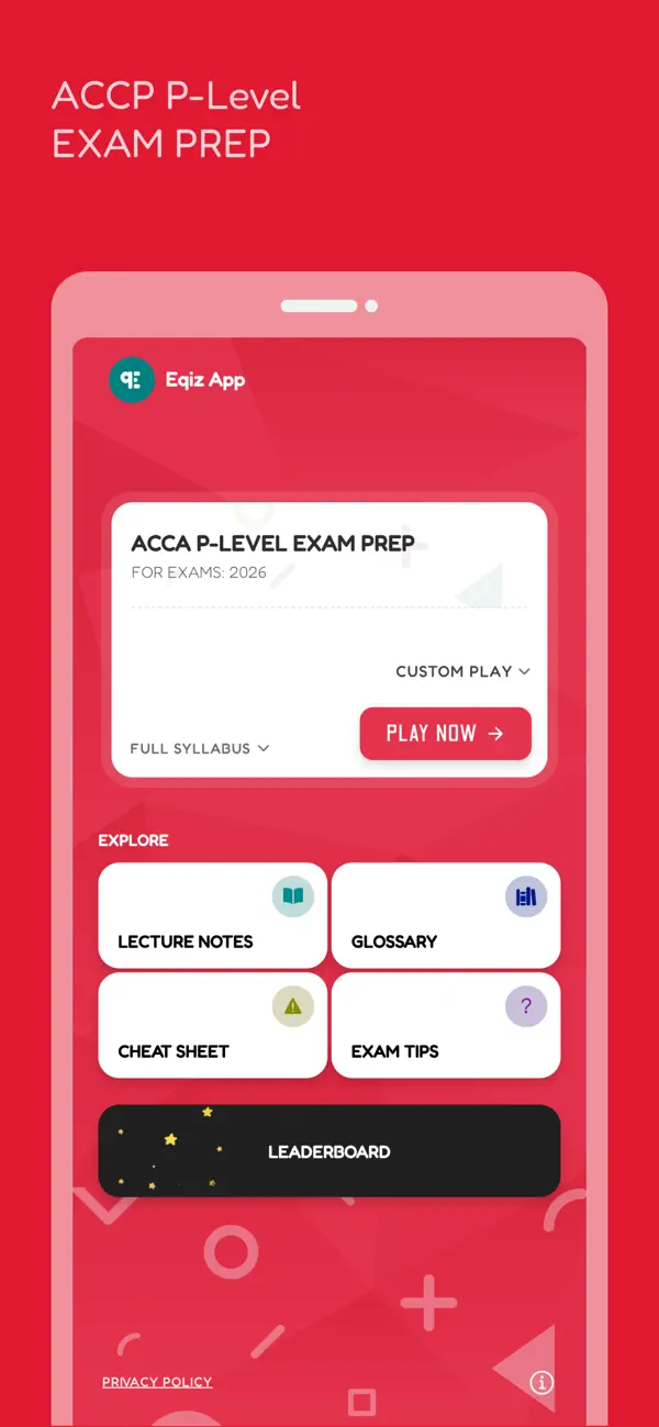 Screenshot #1 pour ACCA P-Level Prep: with AI