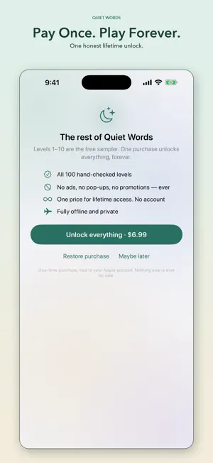 Quiet Words: Offline Puzzle screenshot 3