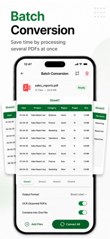 PDF to Excel sheets - XLSX Screenshot 4 of 9
