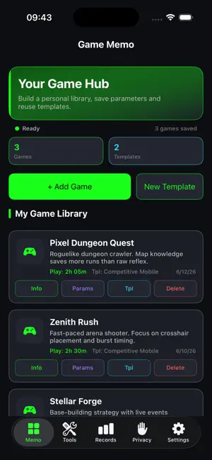 Grindfolio iPhone screenshot 1