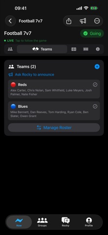 TeamUp Live: Match Logger Screenshot 7 of 8