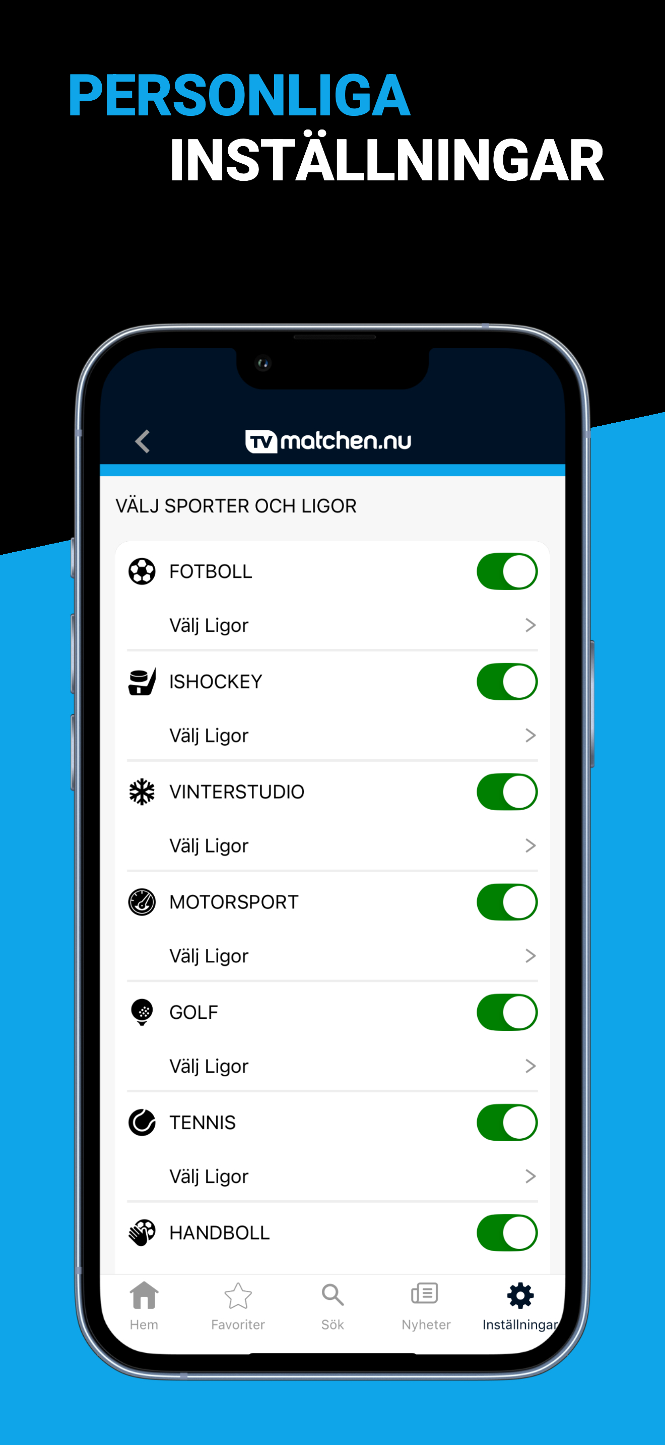 TVmatchen.nu - Sport på TV