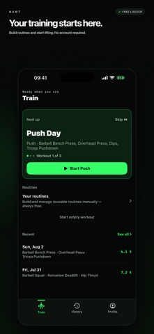 Workout Tracker & Log – NAWT Screenshot 2 of 7