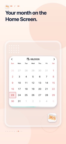 Dynamic Calendar iPhone screenshot