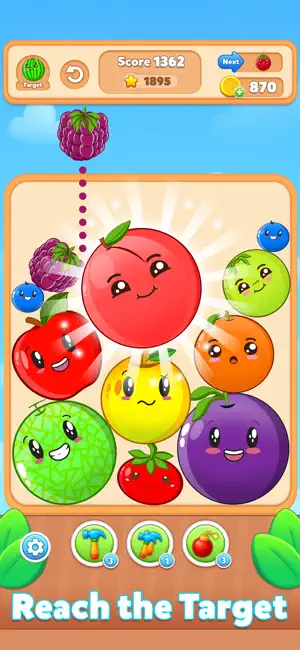 Fruit Match Juicy Drop Merge screenshot 1