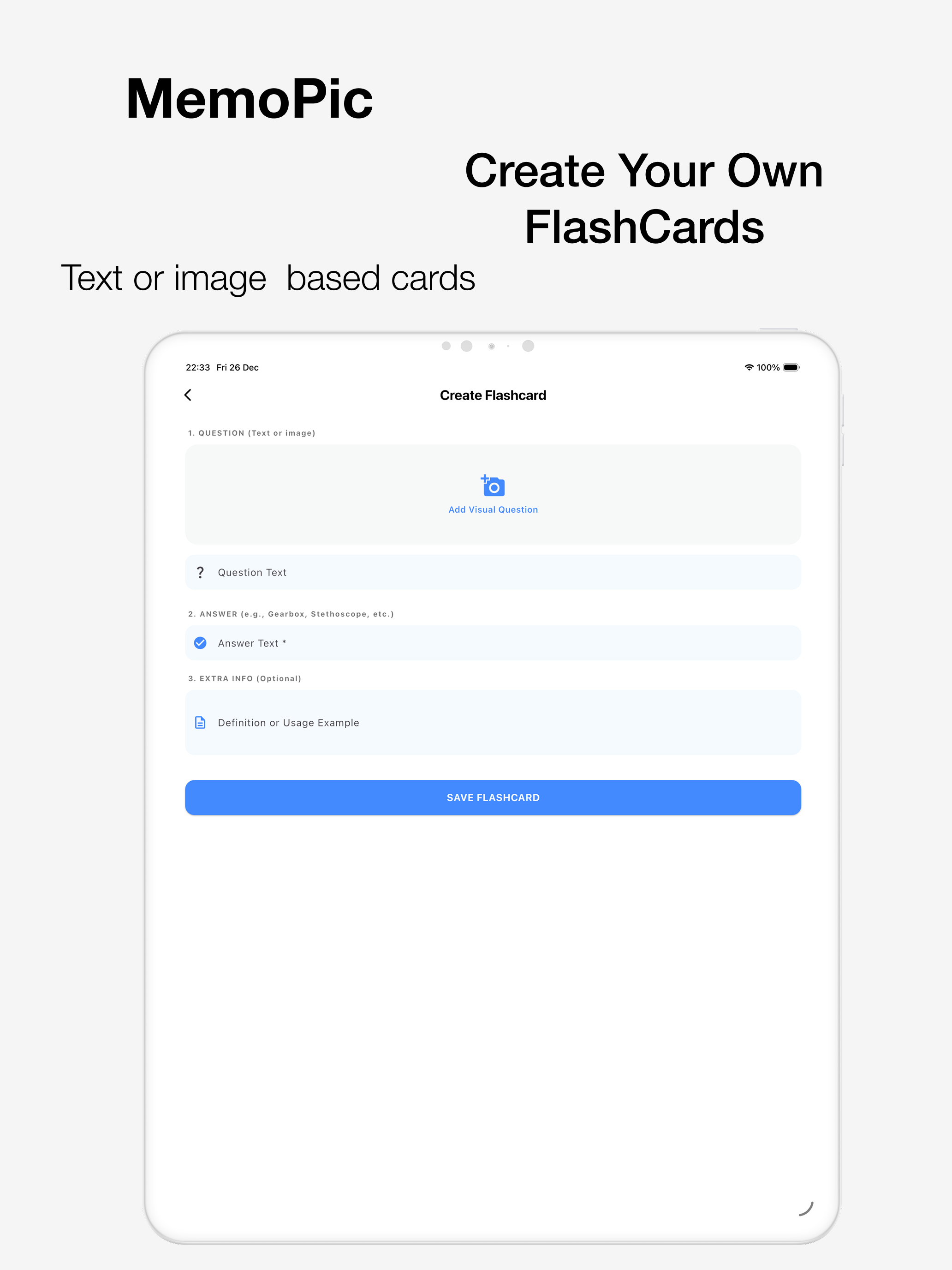 MemoPic: Learn with Flashcards