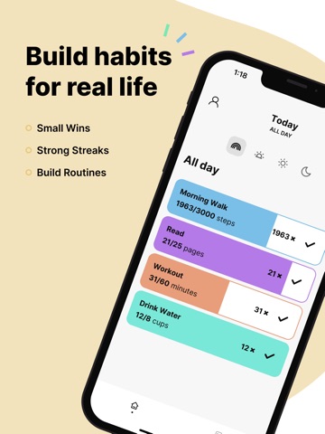 DonOne: Flexible Habit Tracker iPad screenshot