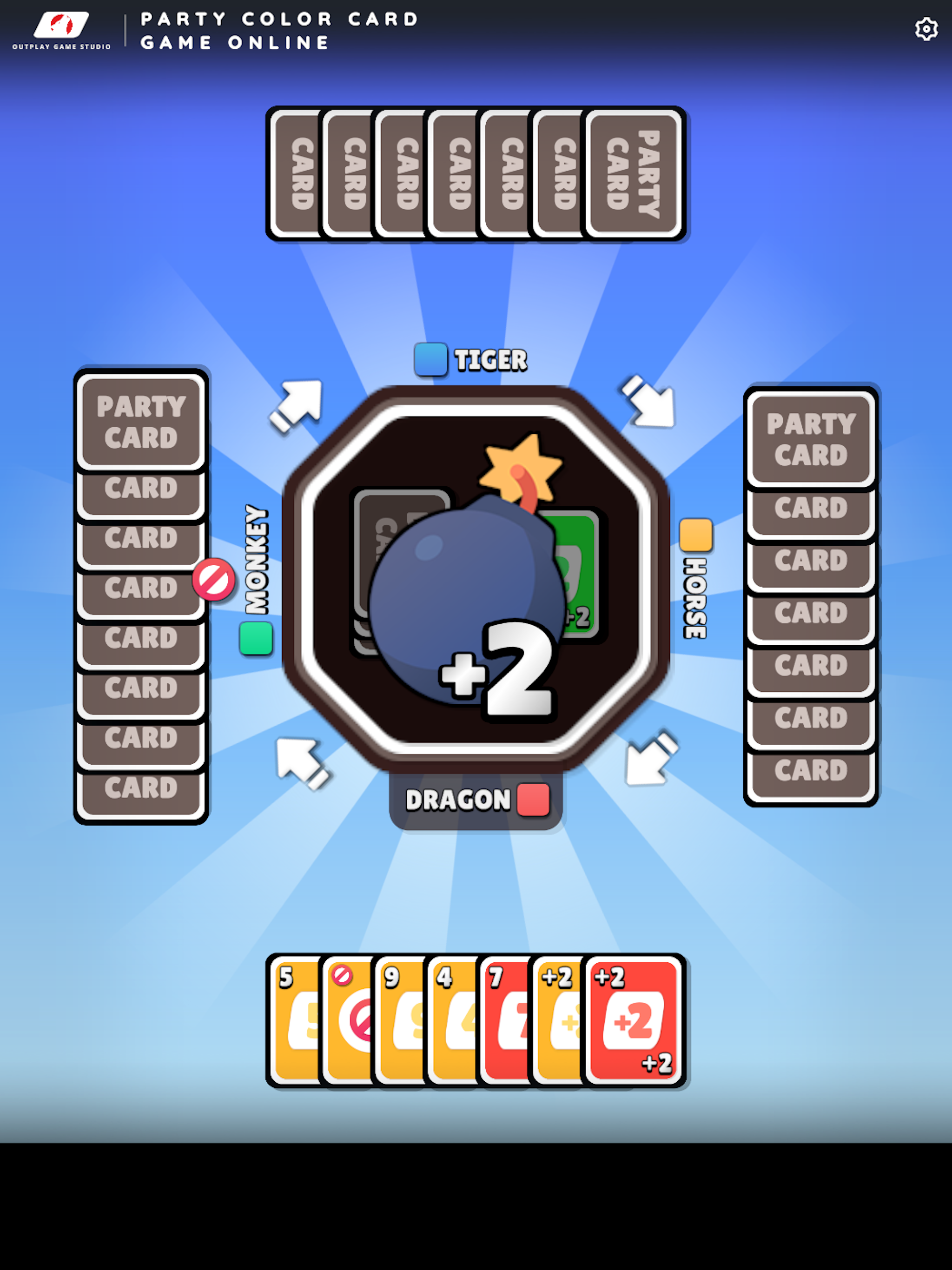 Party Color Card Game Online