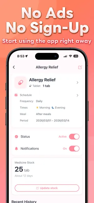 Meds Tracker: Pill Reminder screenshot 3