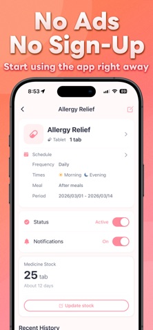 Meds Tracker: Pill Reminder Screenshot 3 of 7
