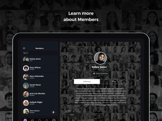 Conversation Insurance iPad screenshot 4 - Social Networking app