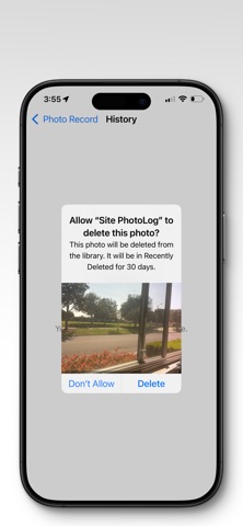 Site PhotoLog iPhone screenshot