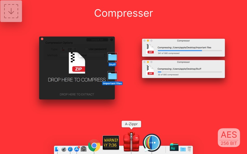 Screenshot #1 pour RAR Extractor: A-Zippr Pro