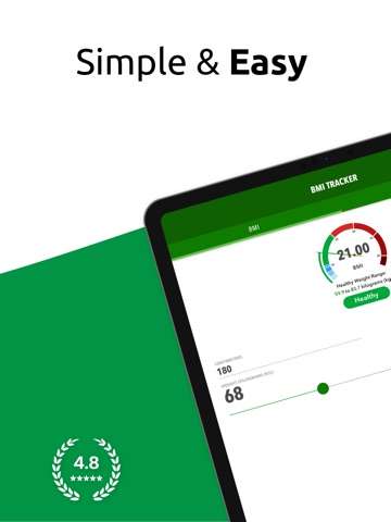 BMI Calc + Weight Loss Tracker iPad screenshot