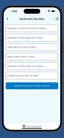 Water Well Calculator screenshot