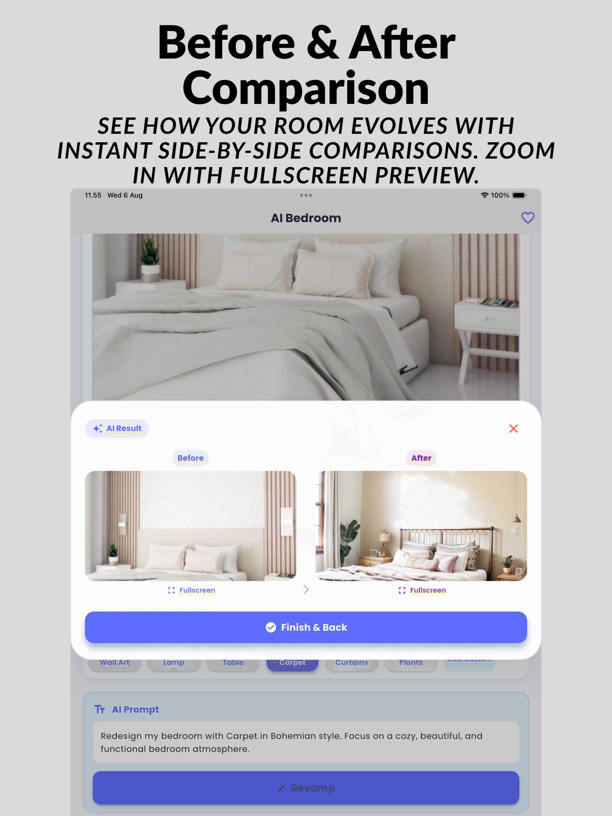 AI Bedroom : Makeover Planner
