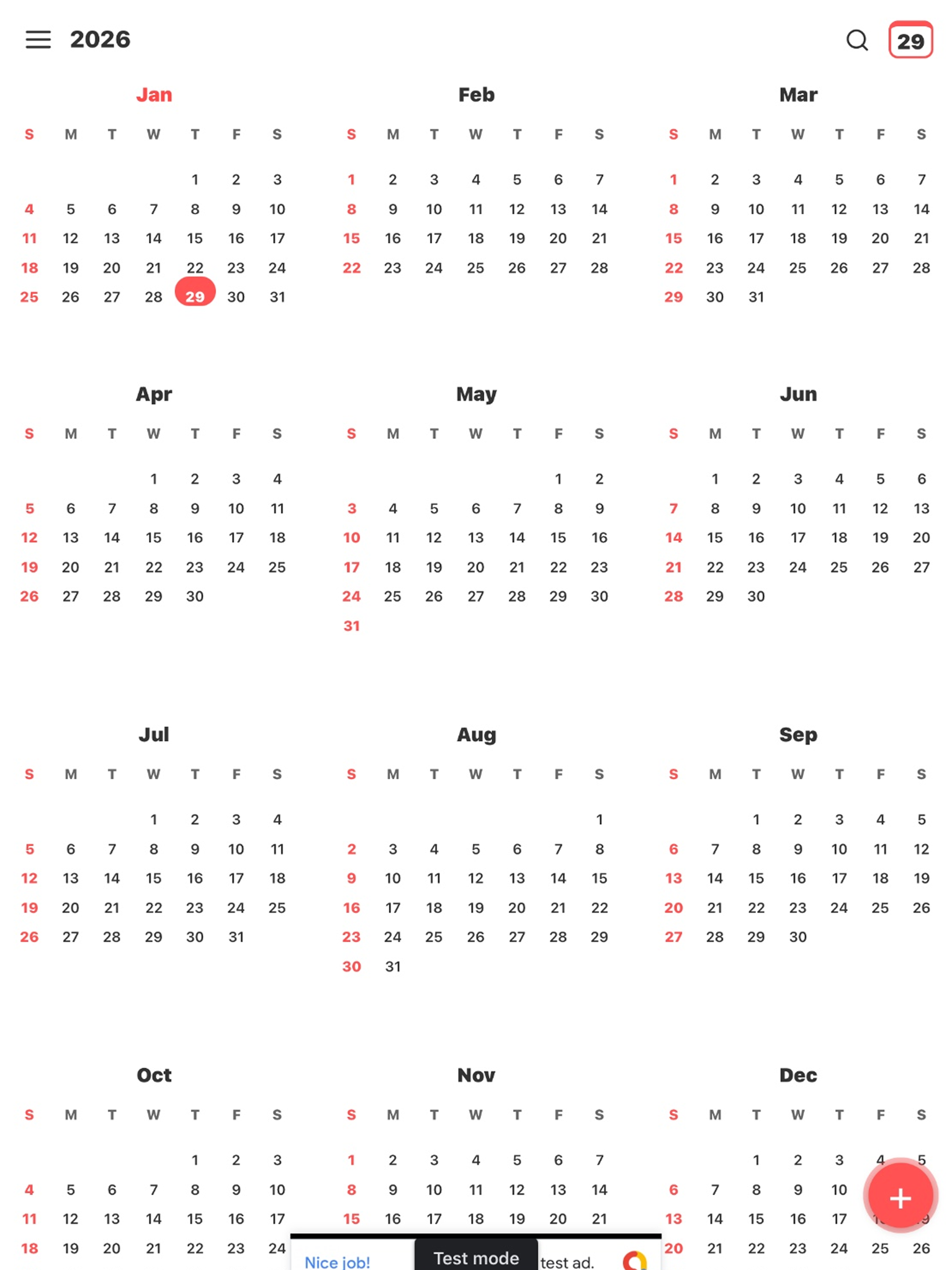 Smart Calendar 2026: To-Do screenshot 12