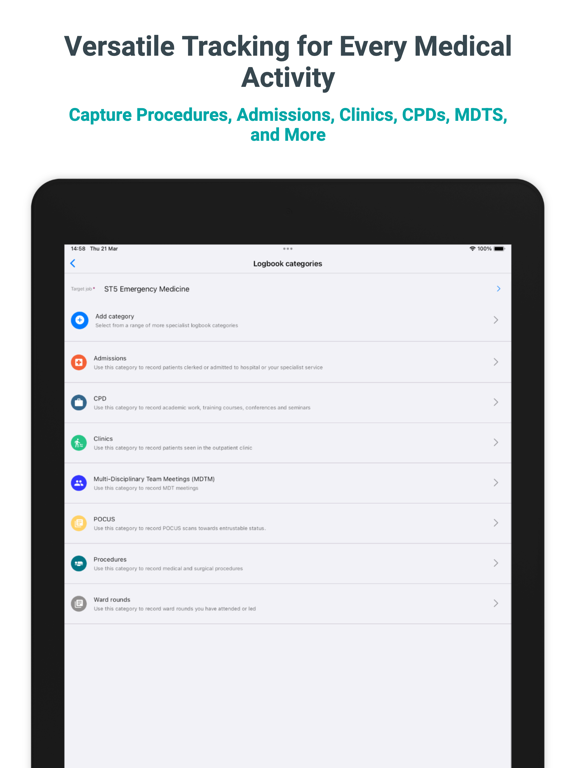 Screenshot #5 pour Logitbox medical logbook
