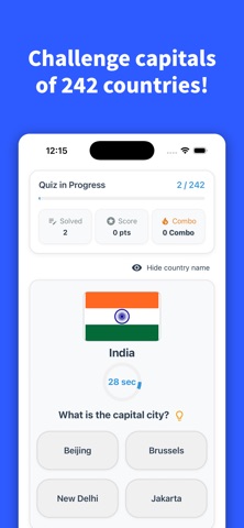 SuPick: Capital Quiz iPhone screenshot