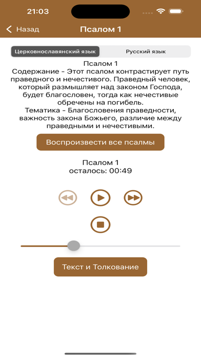 Psalms Pro: Orthodox Bible App Screenshot