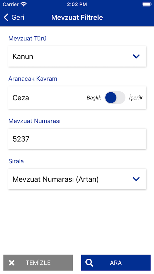 #5. UYAP Mevzuat (iOS) Podle: T.C Adalet Bakanlığı