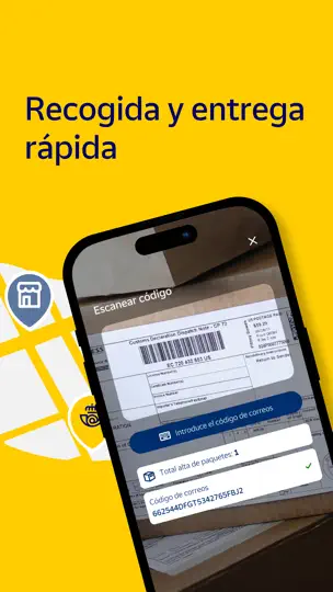 Captura de pantalla de Punto Correos en iPhone 3