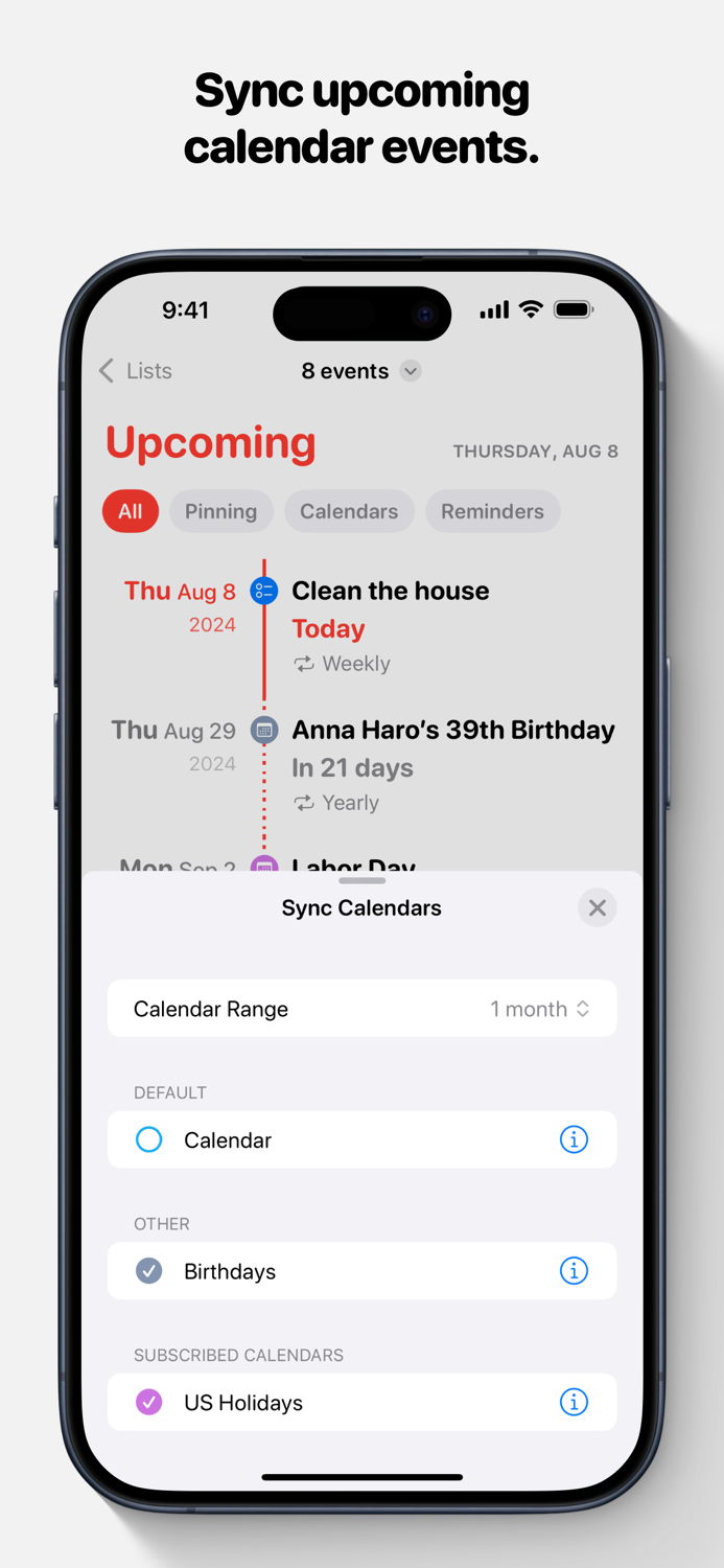 Pinning - Calendar Countdown