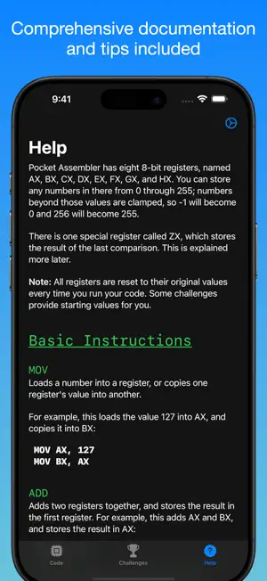 Pocket Assembler screenshot 3