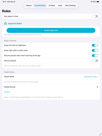 Easyfreedom Player-Random Play iPad screenshot