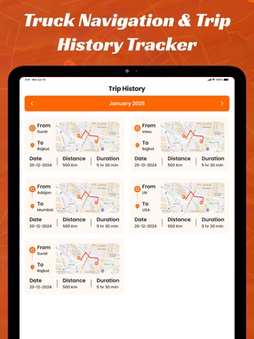 TruckMap : Truck GPS Routes iPad screenshot
