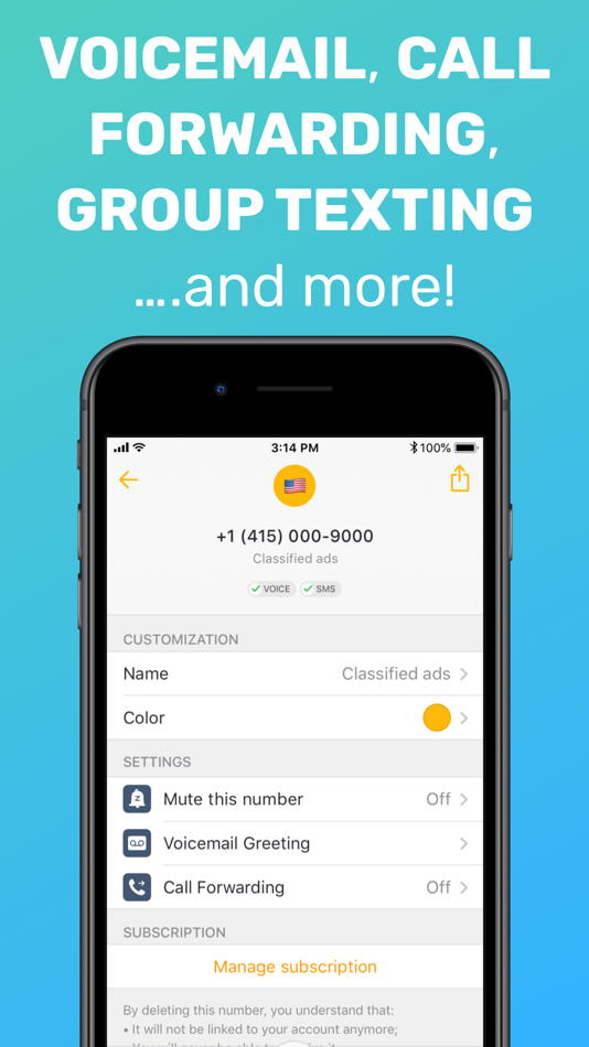 #4. Free Tone - Calling & Texting (iOS) 由: TextMe, Inc.