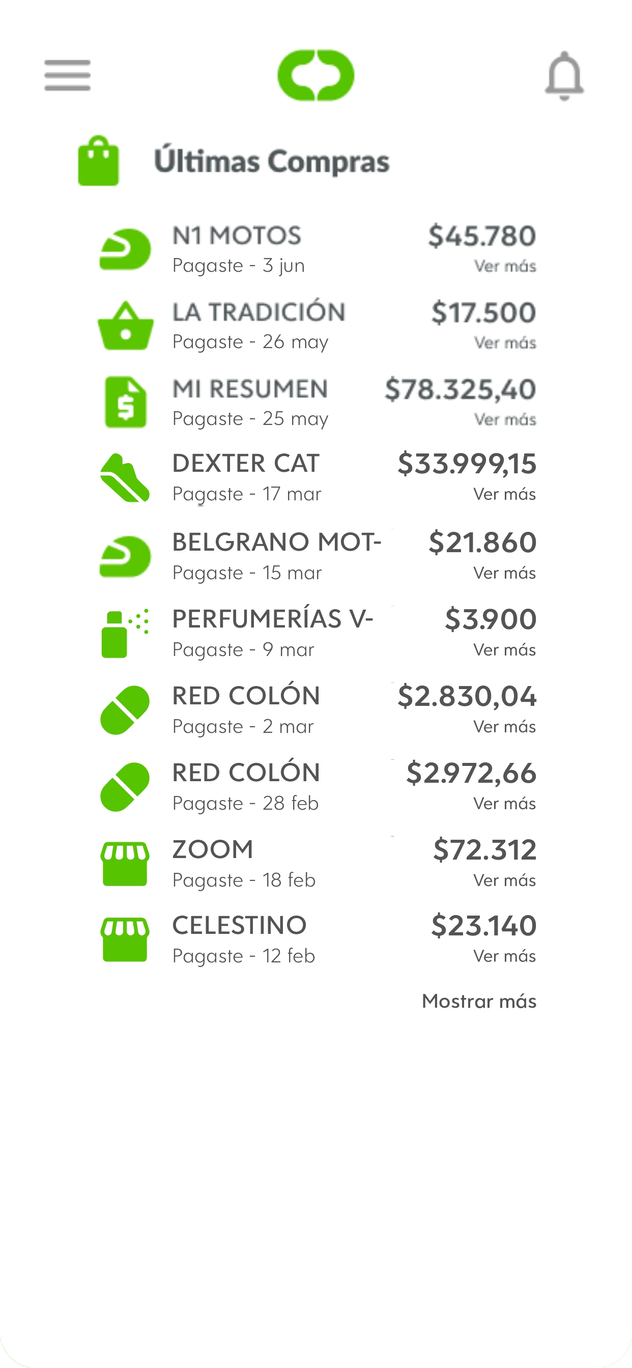 Tarjeta Centrocard screenshot 8