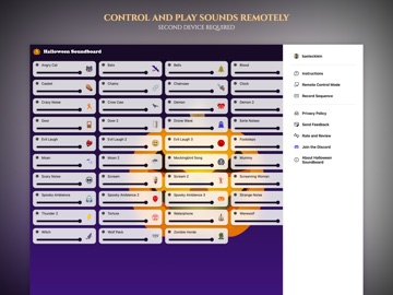 Halloween Soundboard App iPad screenshot