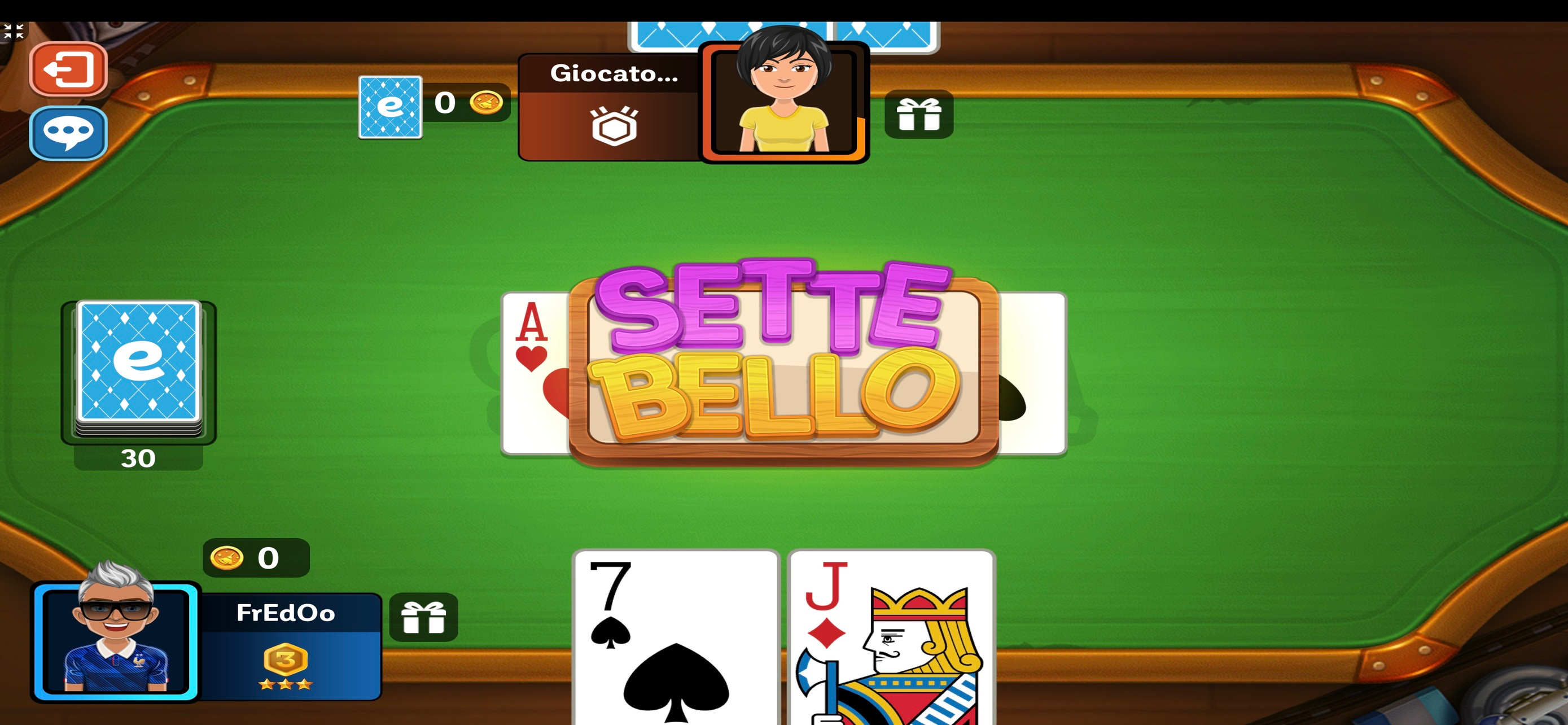 Scopa classic online screenshot 9