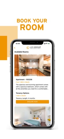 LCI Student Accommodation iPhone screenshot