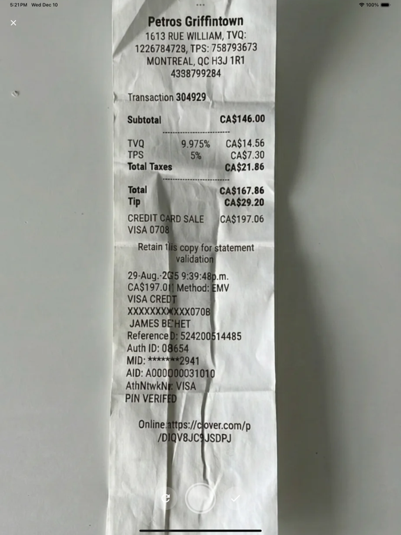 ReceiptOrg: Receipt Scanner app screenshot