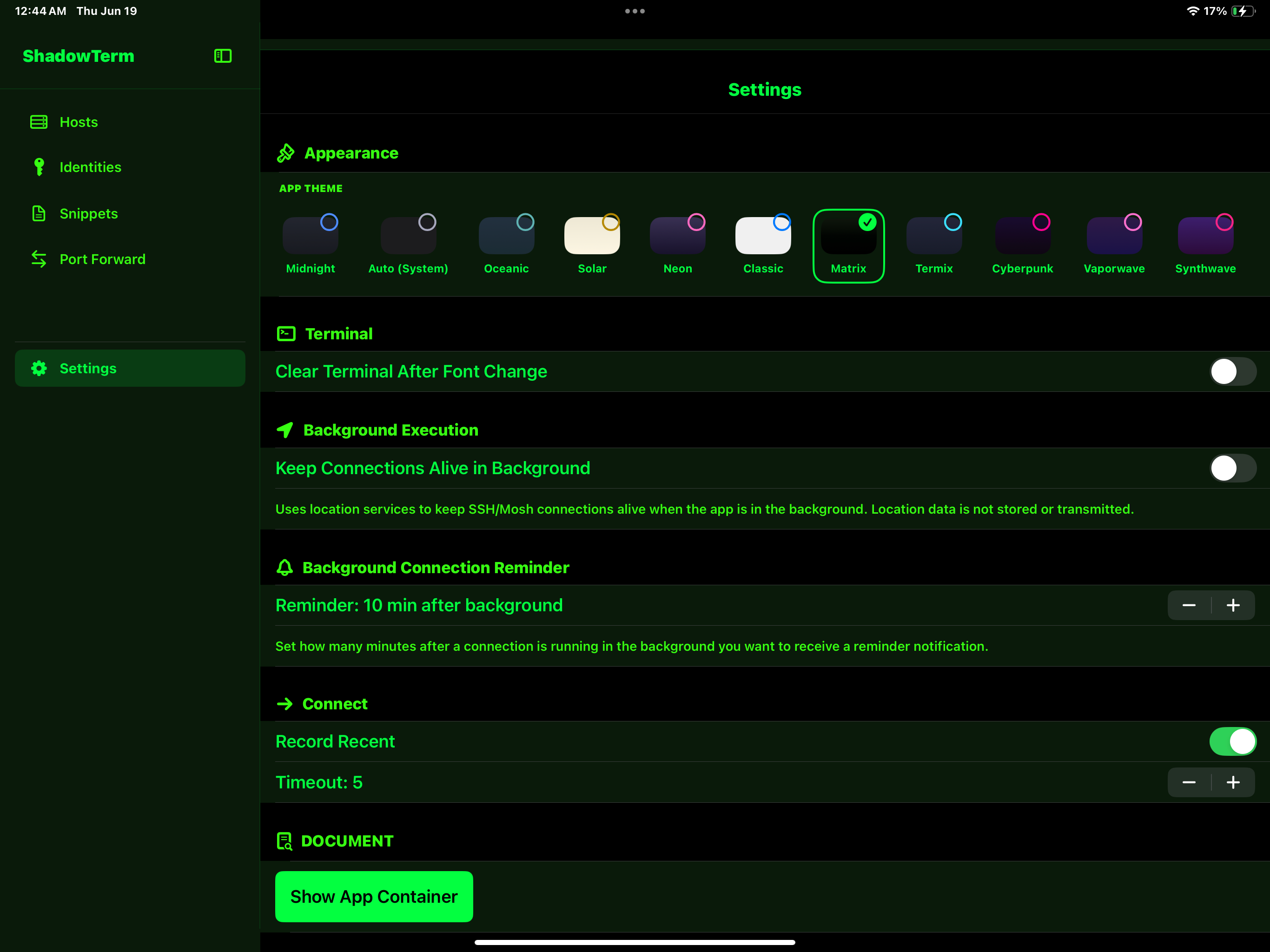 ShadowTerm ssh & mosh Terminal screenshot 10