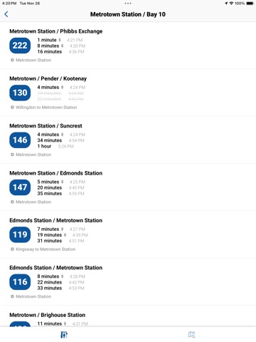 Vancouver Transit (TL) iPad screenshot