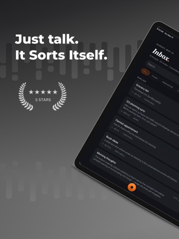 Quivo: AI Voice Note Taker iPad screenshot