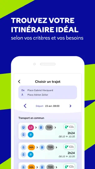 Capture d'écran de Fluo Grand Est sur iPhone 3
