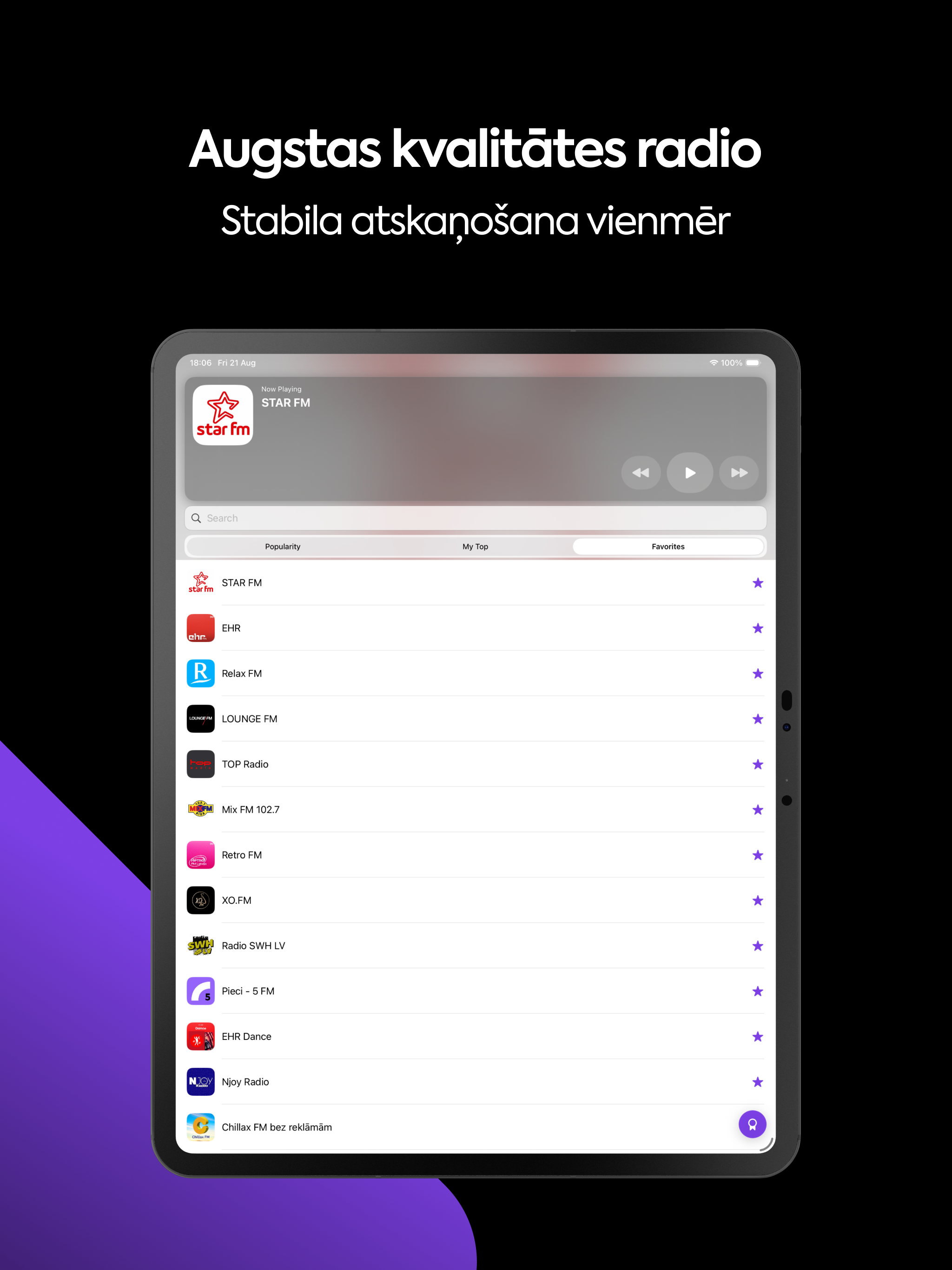 Radio LV: Latvijas radio FM screenshot 10